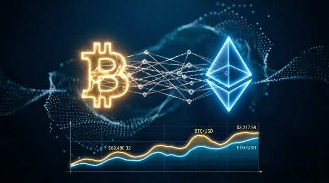 Актуальный курс Биткоина и Эфира к Доллару и Евро