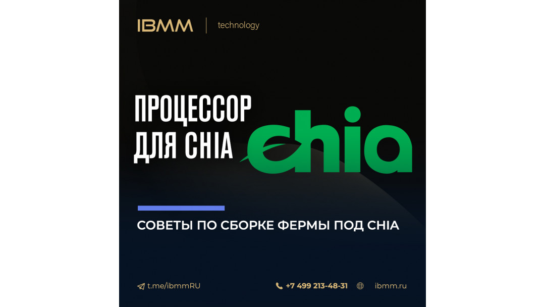 Chia coin процессор — экологичный и безопасный майнинг на жестких дисках