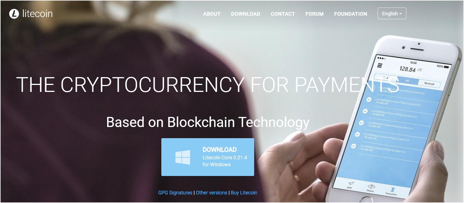 главная страница лайткоин