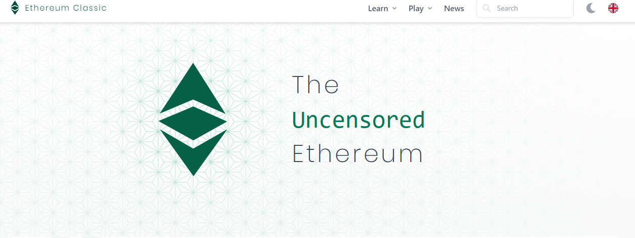 главная страница эфириум классик