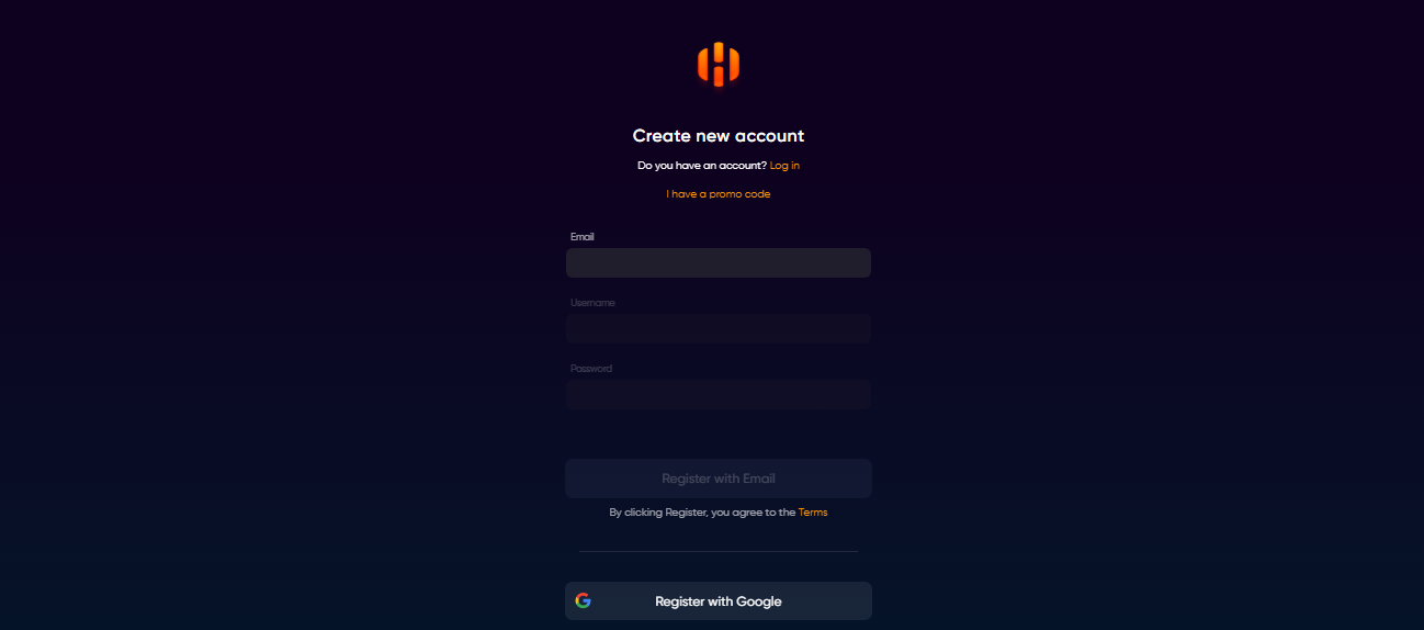 форма регистрации