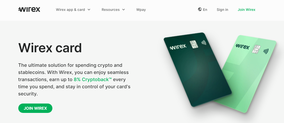 криптокарта Wirex