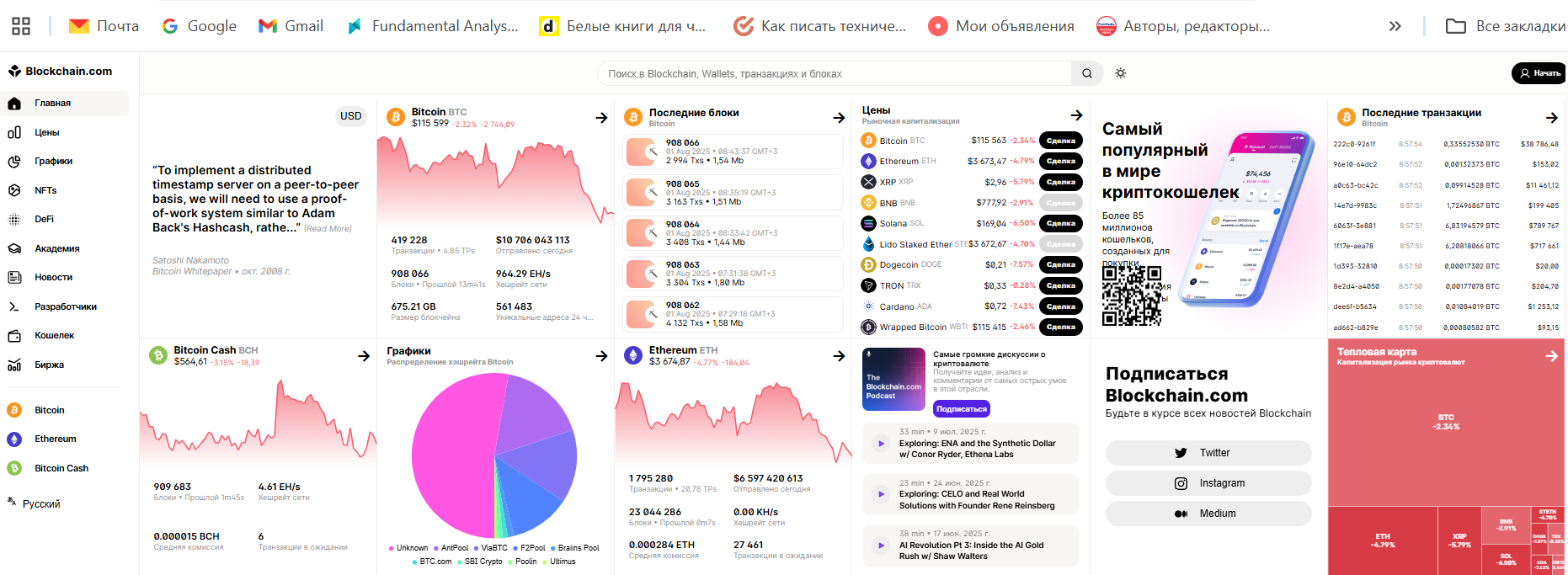 обозреватель блокчейн
